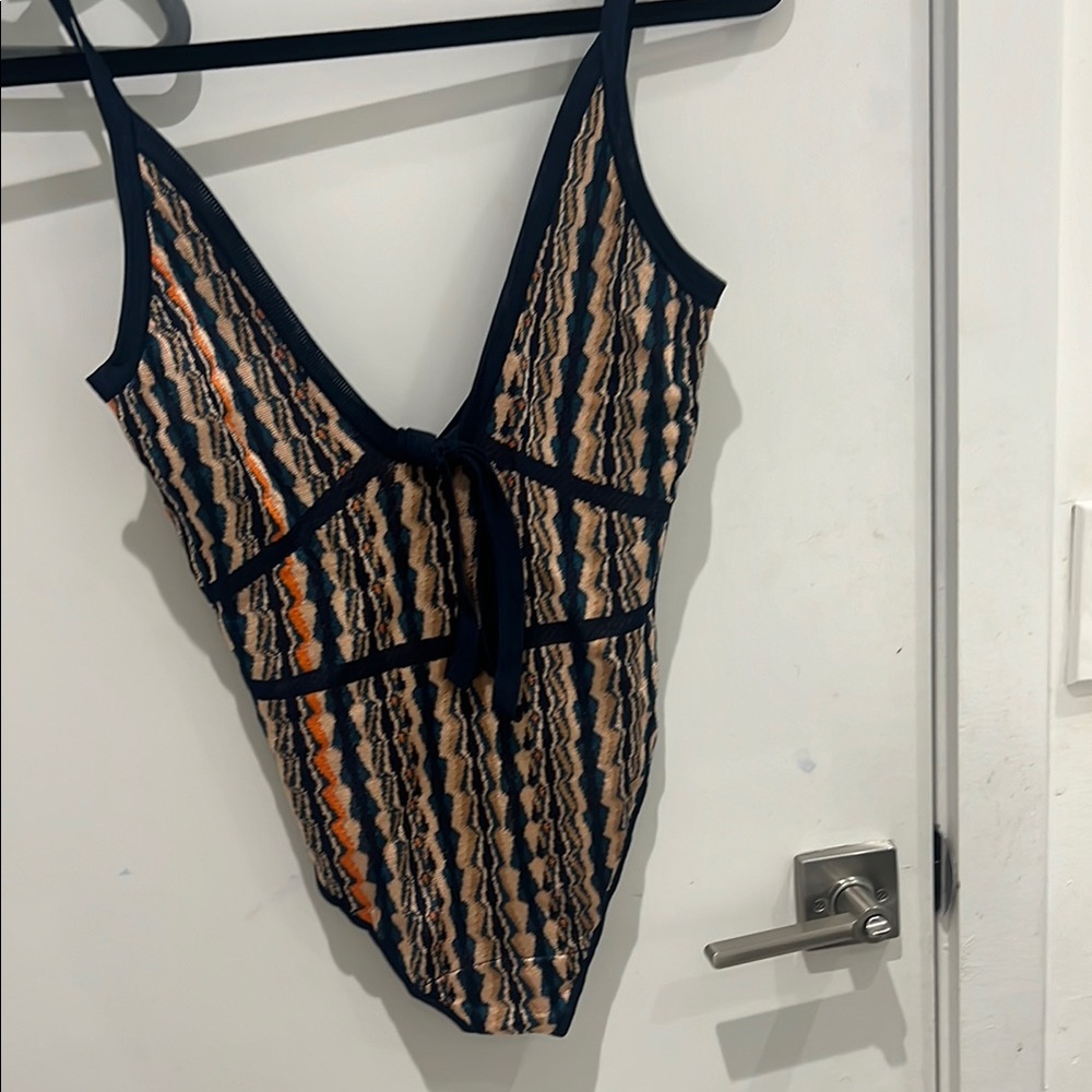 Chic Multicolor Patterned Swimsuit
